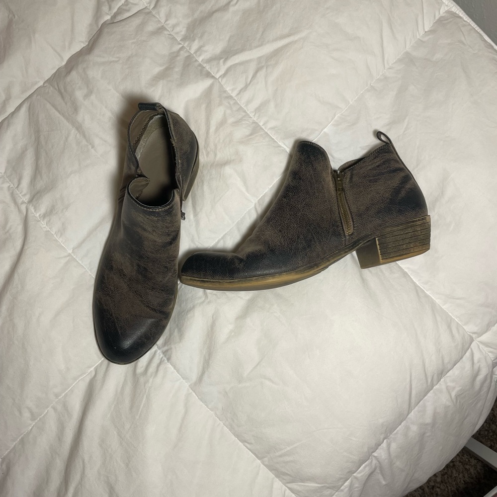 Brown booties